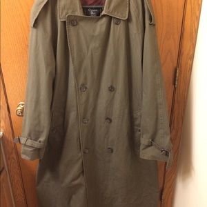 Dark green xl Dior trench coat vtg
